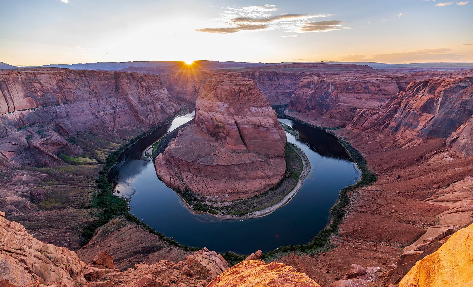 Horseshoe Bend at sunset